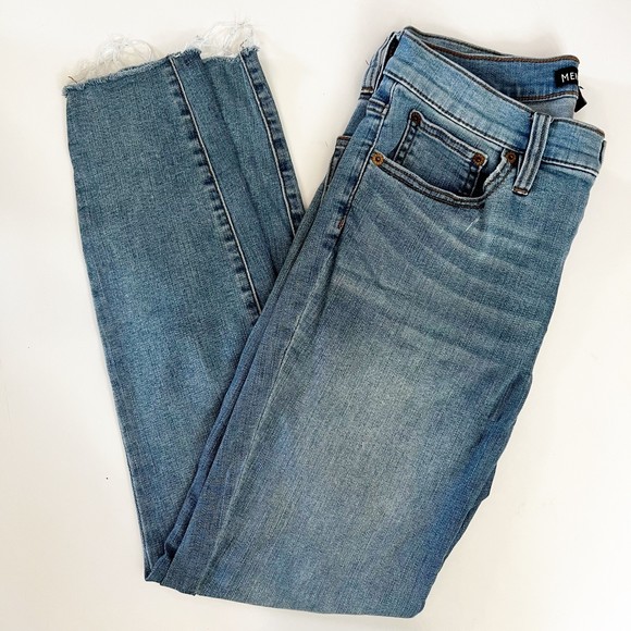J. Crew | High Waisted Skinny Raw Hem Jeans Sz. 30 J6801 - Picture 2 of 11